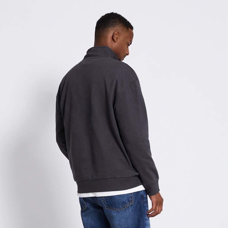 Half Zip Sweatshirt "Frank" Dark Grey